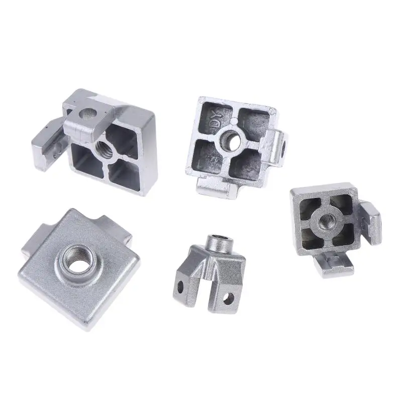 Zinc Alloy Caster Wheel Cup Fixing Block Reliable Connect Mount for M8 M10 M12 3030 4040 4545 Profile Guardrail