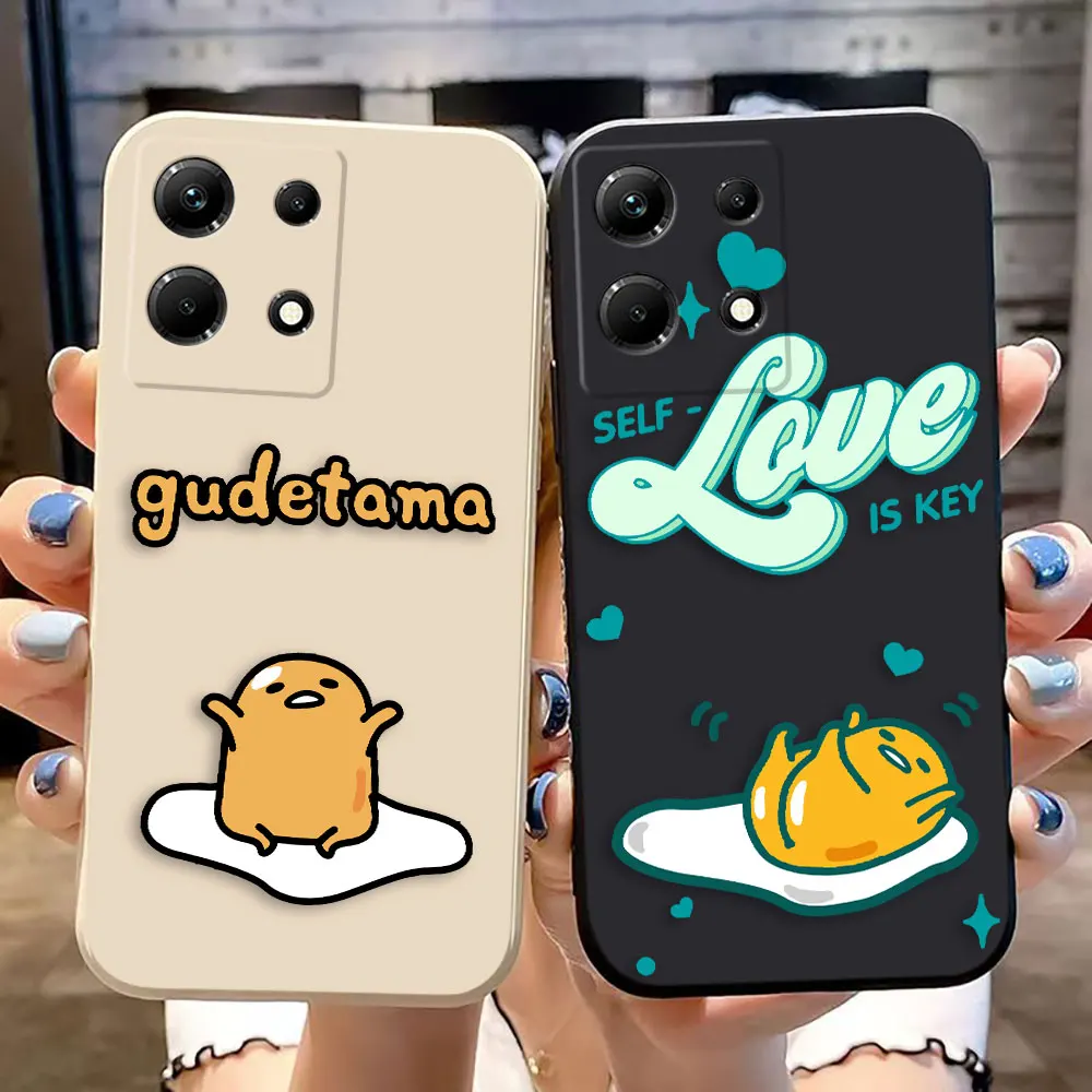 Hot G-Gudetama Egg Phone Case For Infinix TECNO CAMON 17 15 16 POUVIOR 4 NEO SPARK 10 6 GO 7 7T F6P 30C LC7 POWER2 PRO PREMIER