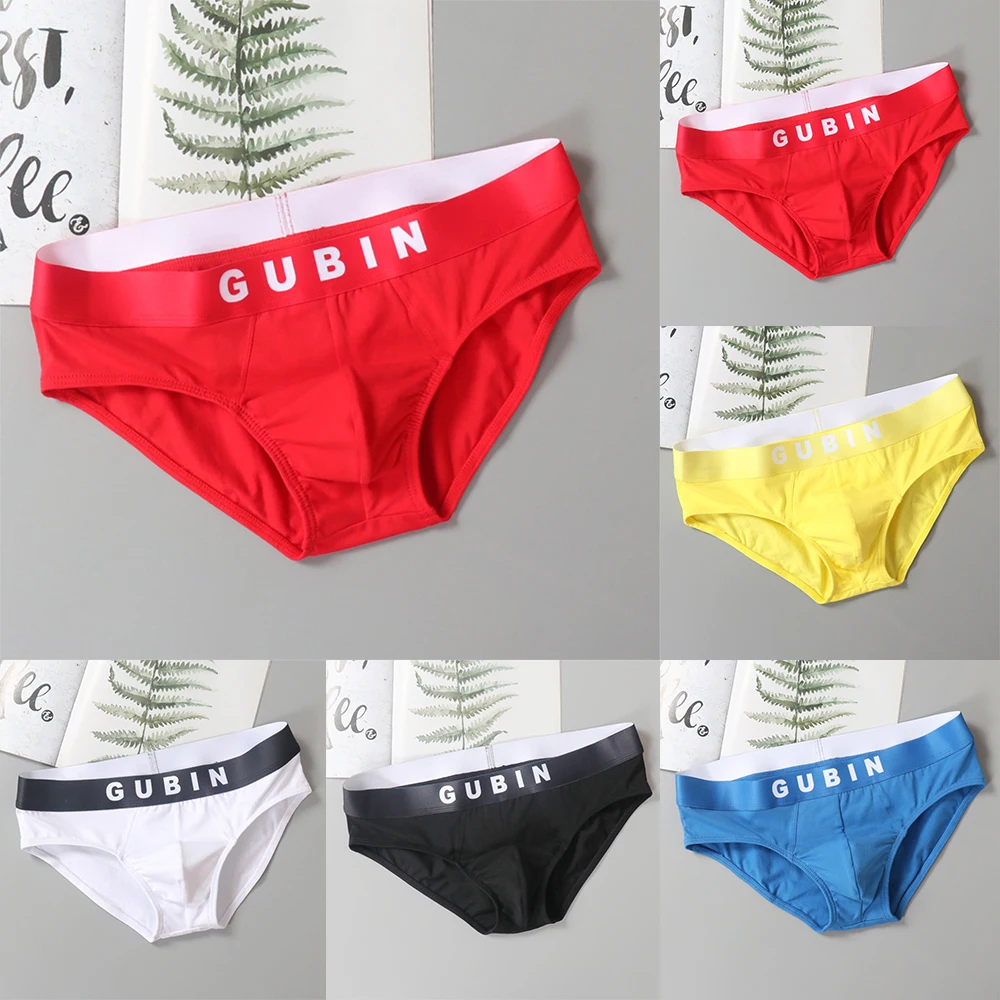 Underwear G-String 95% Cotton Low Rise Briefs with Breathable Pouch Trunks Underwear for Men Multiple Colors Available