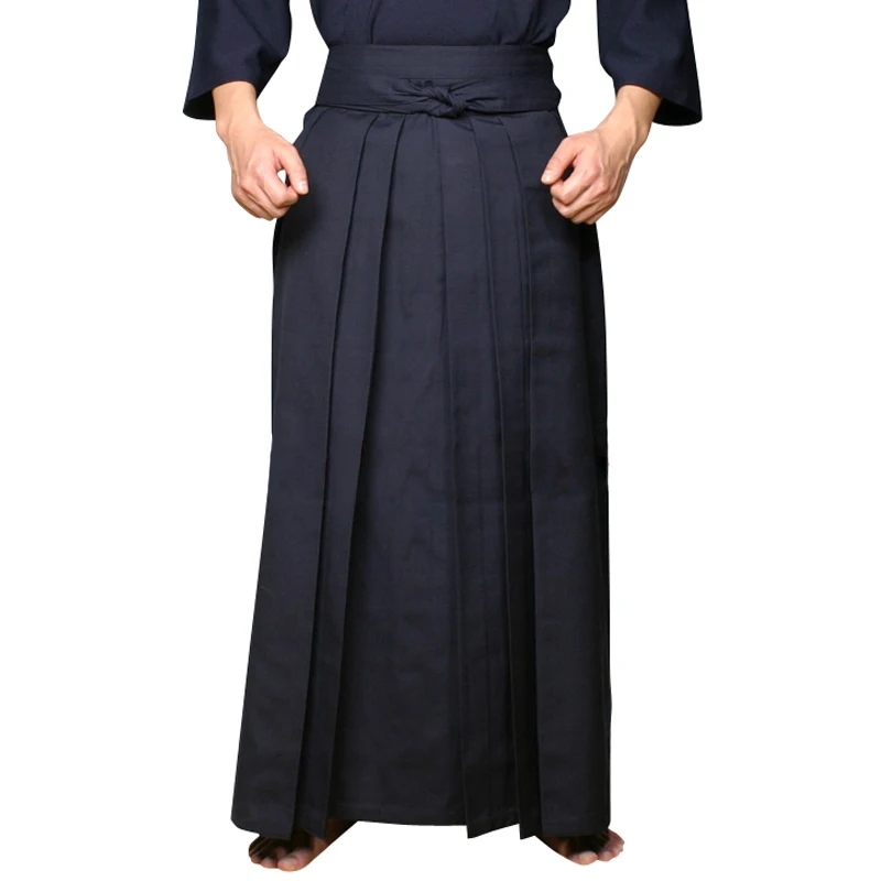 

High Quality Japan Kendo Aikido Hapkido Martial Arts Clothing bottoms Sportswear Hakama for Mens Women Traditional Clothing