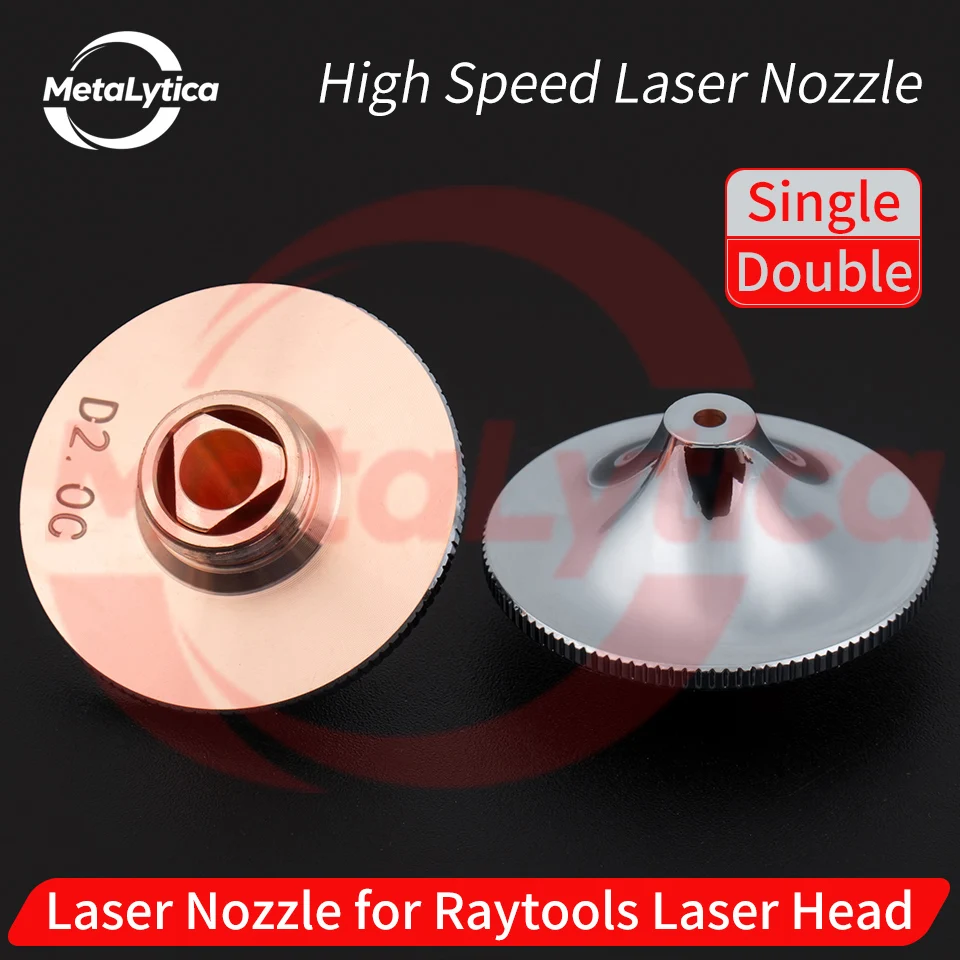 Fiber Laser Cutting Nozzle Single/Double Chrome Layer D28 M11 H15 Caliber 0.8/1.5/2.5/3.0/3.5mm For Laser Machine Cutting Nozzle