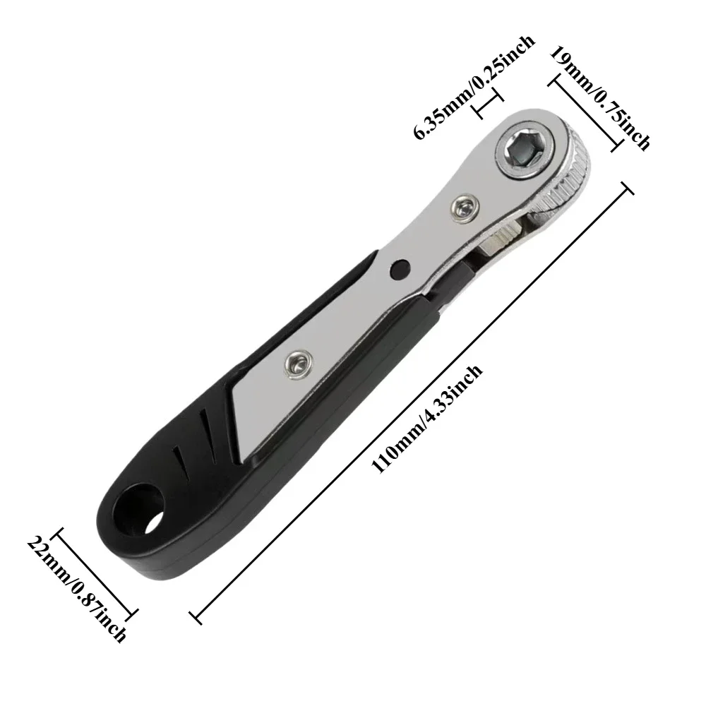 

Adjustable ratchet wrench, telescopic screwdriver, magnetic drill bit dual-use wrench handle, maintenance manual tool