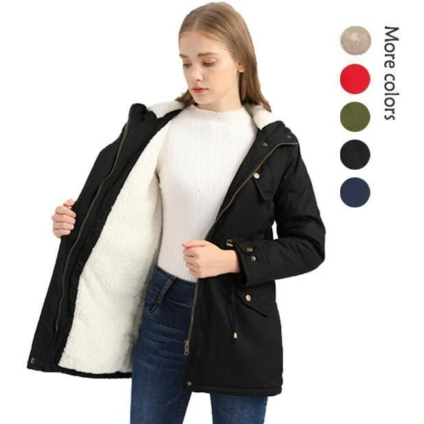 Women's Thickened Waterproof Rain Jacket Outdoor Spring 2026 Cotton Coat Fashion Ladies' Clothing No Brand Registered Trademark