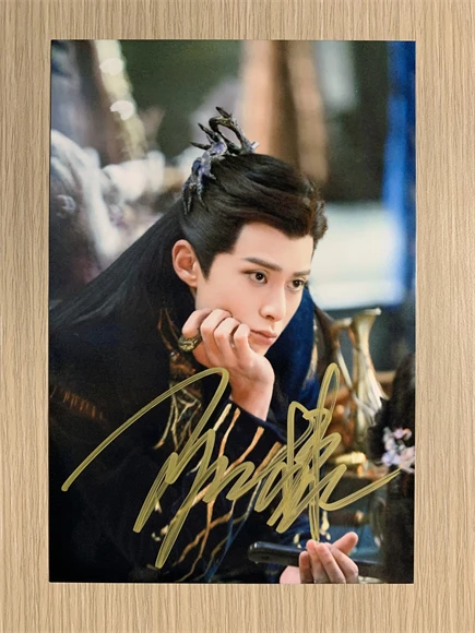 2022 New Arrival Chinese Drama Love Between Fairy and Devil Cang Lan Jue Signed Photo Dong Fang Qing Cang Wang He Di Esther