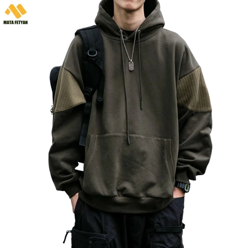 Autumn Winter Vintage Hoodies Fleece Clothing High Quality Casual loose Streetwear Long Sleeve Sweatshirts