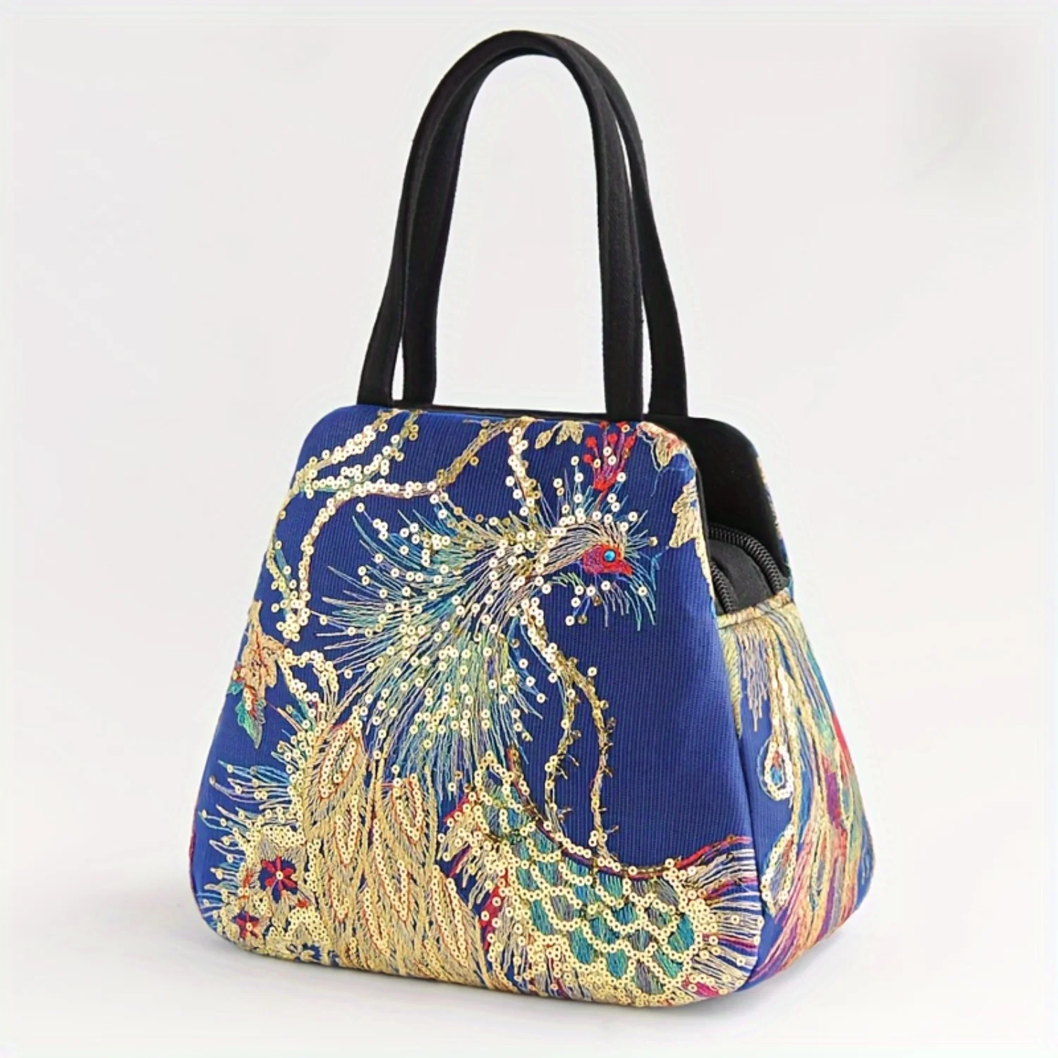 Embroidery Handbag, Women's Canvas Tote Bag