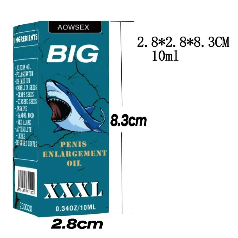 Óleos essenciais masculinos para cuidados masculinos, óleos de fragrância de massagem, fórmula de espessamento permanente para óleo de ampliação do pênis, sem efeitos colaterais