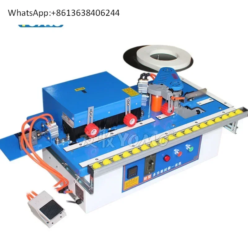

MY70 China manual curve and straight edge banding machine glue with trimming woodworking edgebander