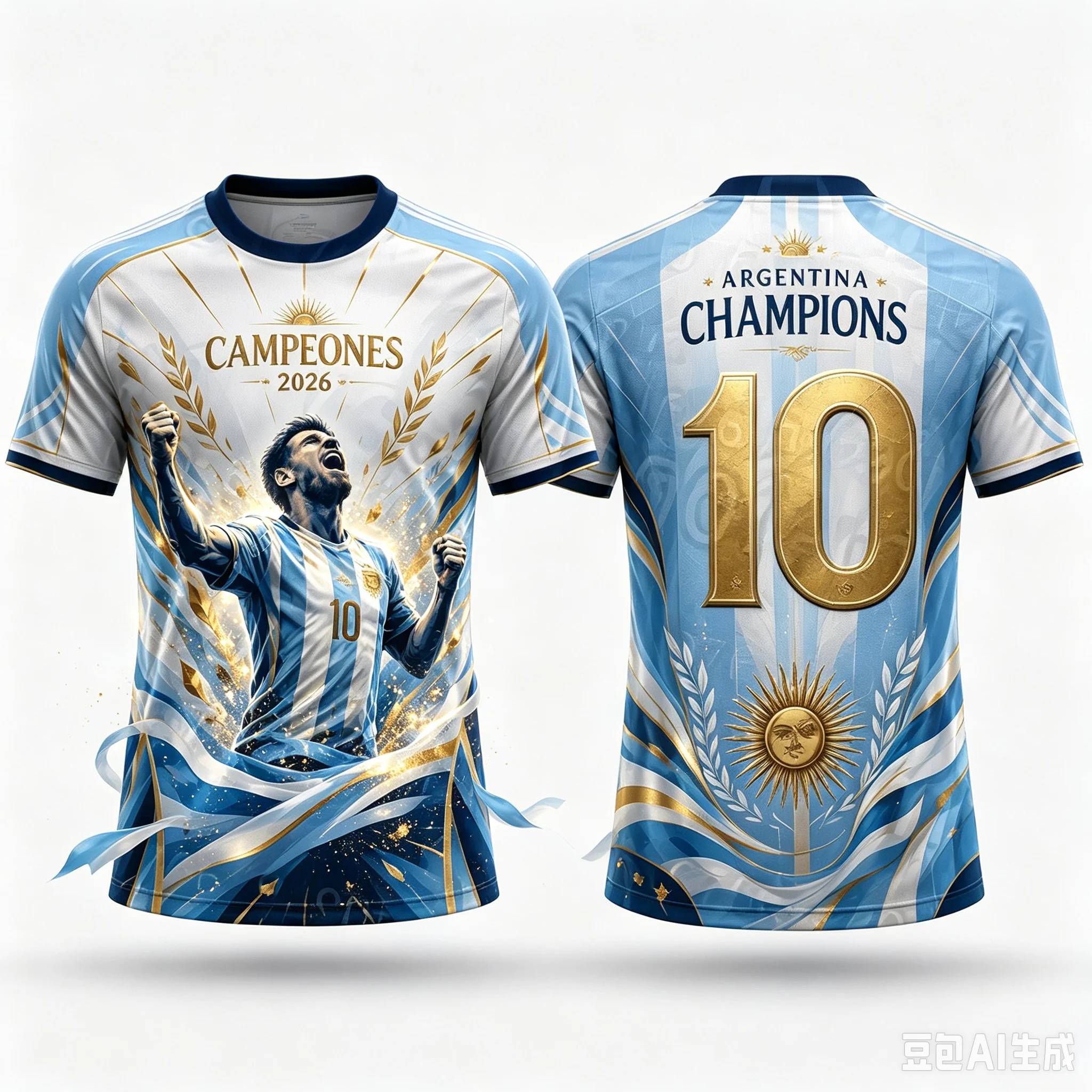 2026 Summer Cool Quick Dry Argentina Champion Football T-Shirt #10 Signed Edition Kids Men Women Memorial Jersey