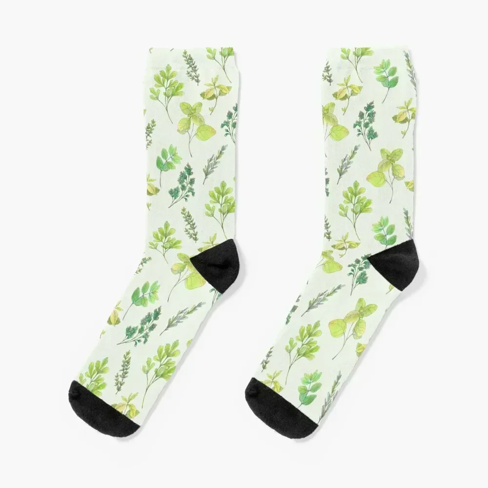 

Herb Garden Socks floral Heating sock professional running hockey Socks Female Men's
