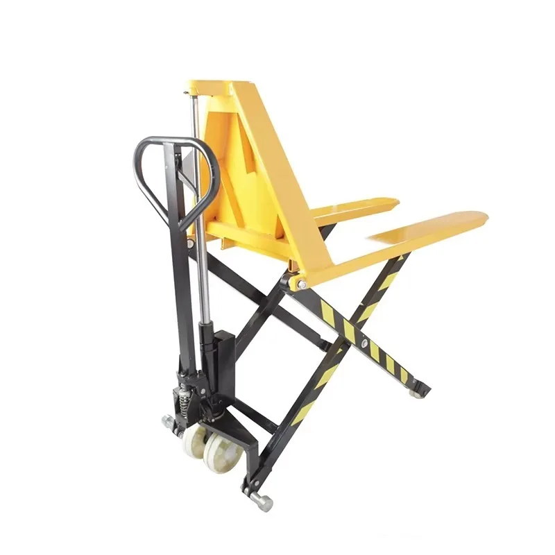 Reliable 1000kg 1500kg Manual Hydraulic Scissor High Lift Pallet Jack Truck for Warehouse Cargo Lifting and Handlling