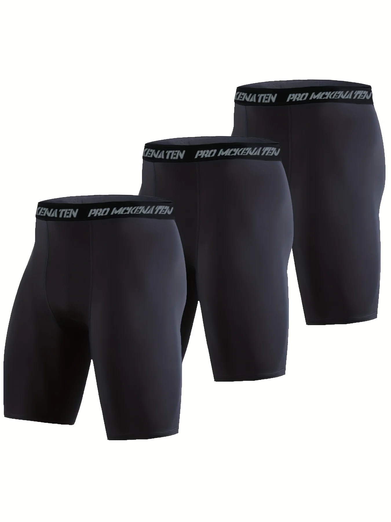

Three-piece fitness compression shorts, basketball training quick-drying sport shorts, elastic running tight shorts