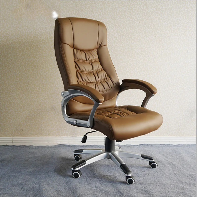 Suzhou factory direct sales leather middle class chair boss manager supervisor office chair computer chair lifting rotating chai
