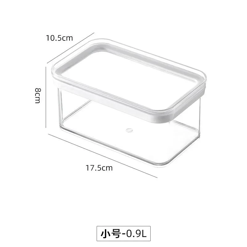 Food Grade Transparent Sealed Tank Kitchen Storage Tank Wall Mounted Pull-out Grain Storage Box