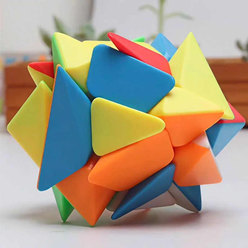 MY JinGang 3x3 Axis Speed Cube Difficult Brain Teasers for Kids Teens Adults Educational Toys IQ Challenge Best Gifts