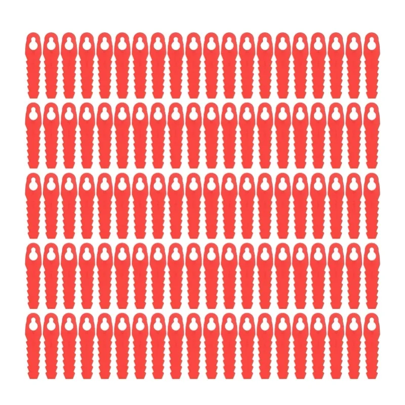 

100pcs Courtyard Lawn Garden Mower Trimmer Head Blades Replacement Cut Blade 10x5mm