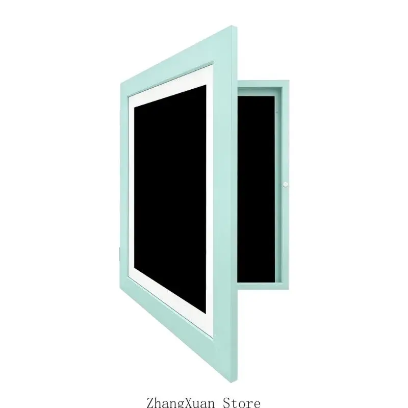 Portrait Kids Art Display Frame with Front Access and Inner File Section for Class Display and Study Use 3XUF