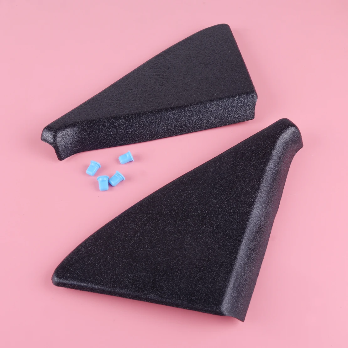 DWCX 191837993 Nero ABS Pair Portello Della Copertura Dello Specchio Trim Pannello di Montaggio A Triangolo con Pinze 191837994 fit for VW Golf