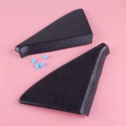 191837993 Black ABS Pair Door Mirror Cover Trim Panel Mount Triangle with Clips 191837994 fit for VW Golf Jetta GTI GLI MK2