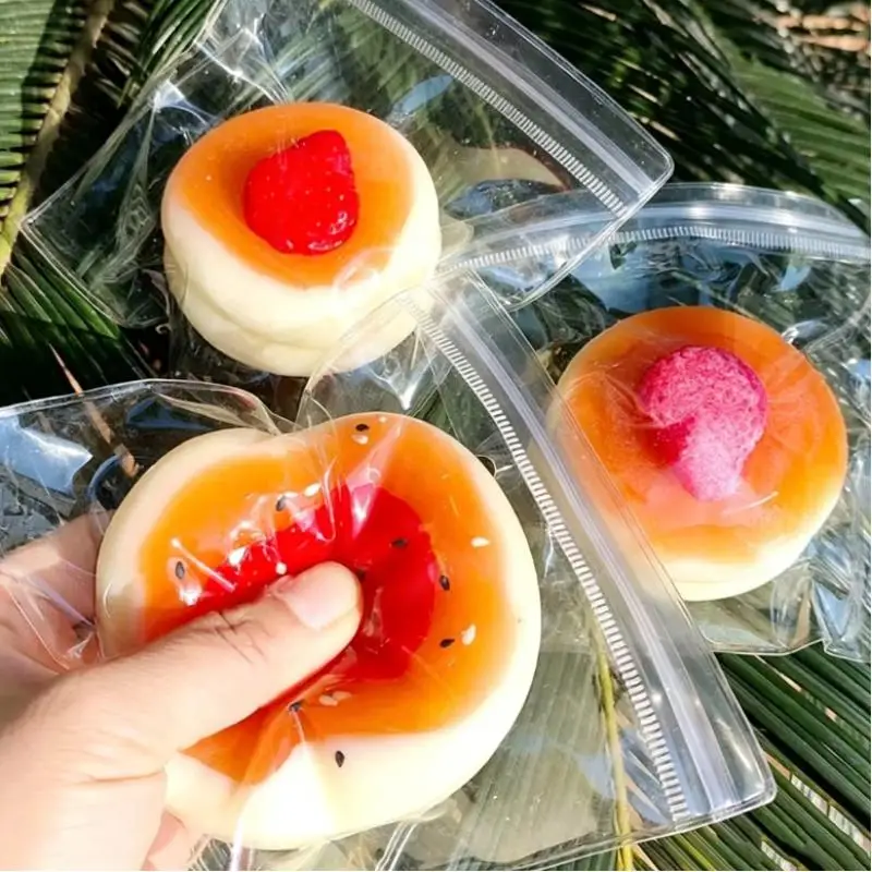 1Pcs Sensory Fidget Toys Taba Strawberry Blueberry Souffle Stress Relief Toy For Kids Adults Anxiety Relaxation Squeeze Gift
