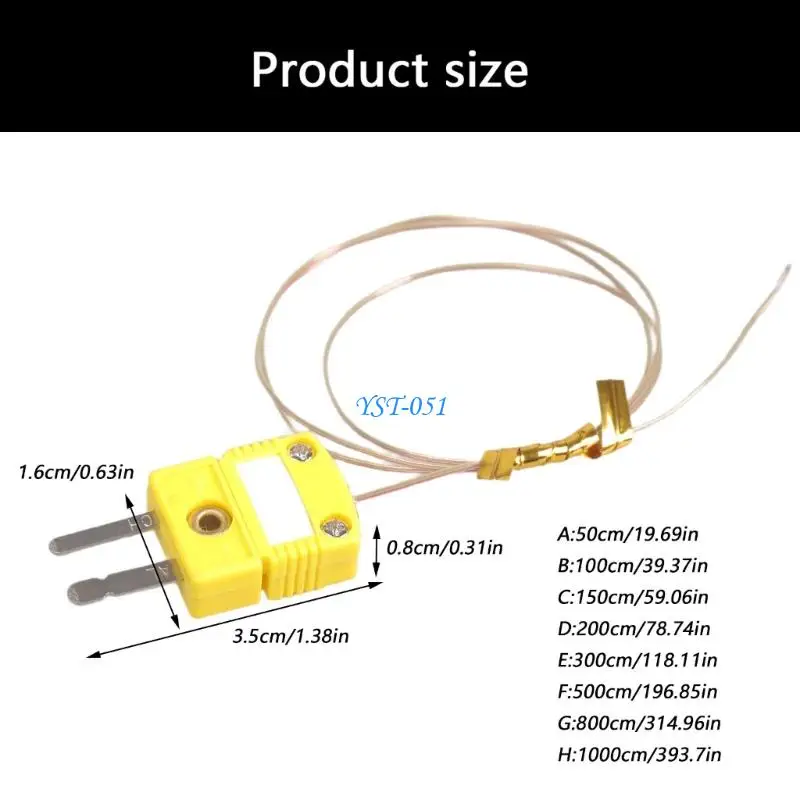 E15A Strong K Type Thermocouple Wire with Cover for Corrosive Environment