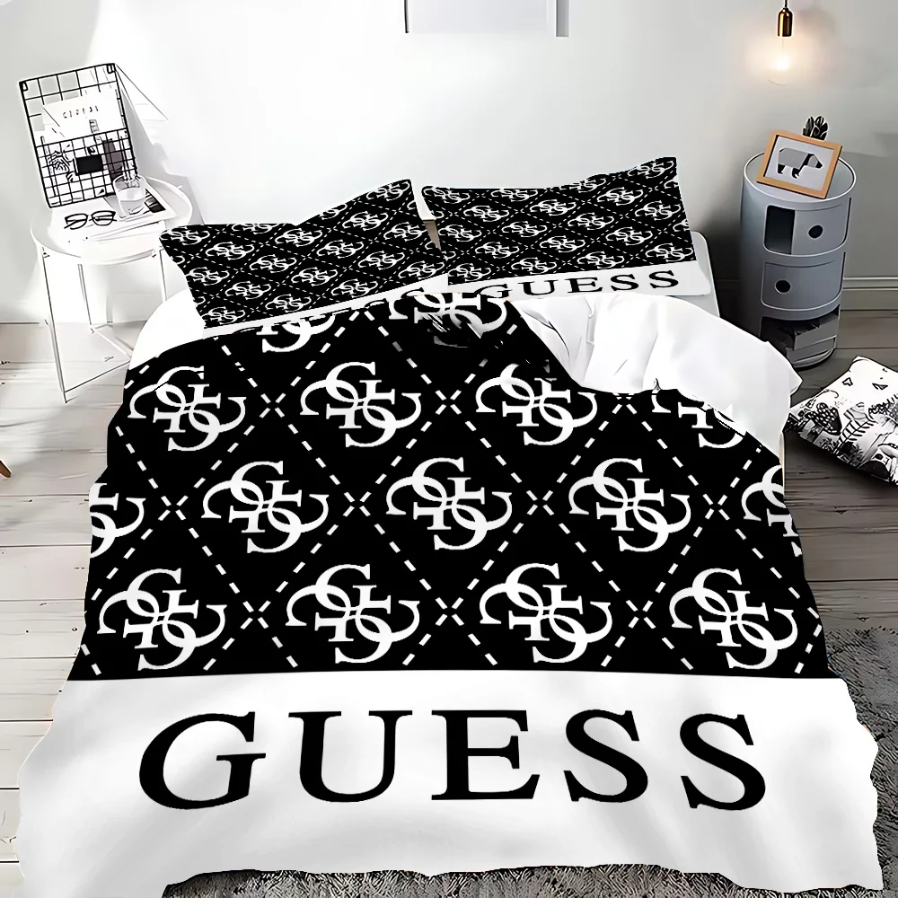 Duvet Cover Pillowcase Bedding Set Adult Boy Girl Bedroom luxury Love-g-guesses Decoration Children Gift Single Double Large