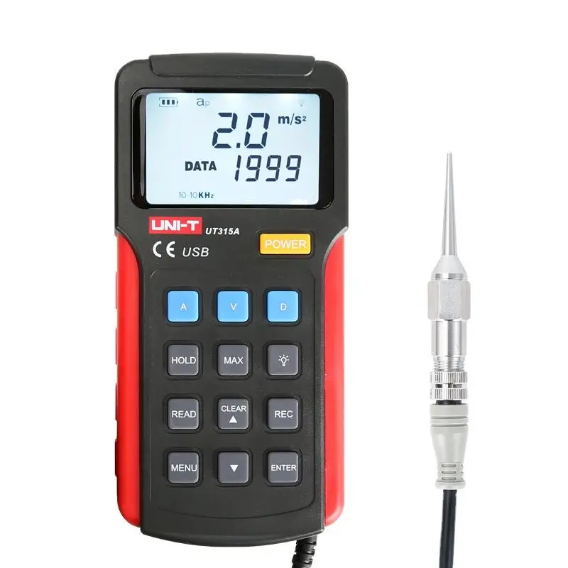 Hedao Usb Connect LCD display Vibration Tester For Equipment UT315A