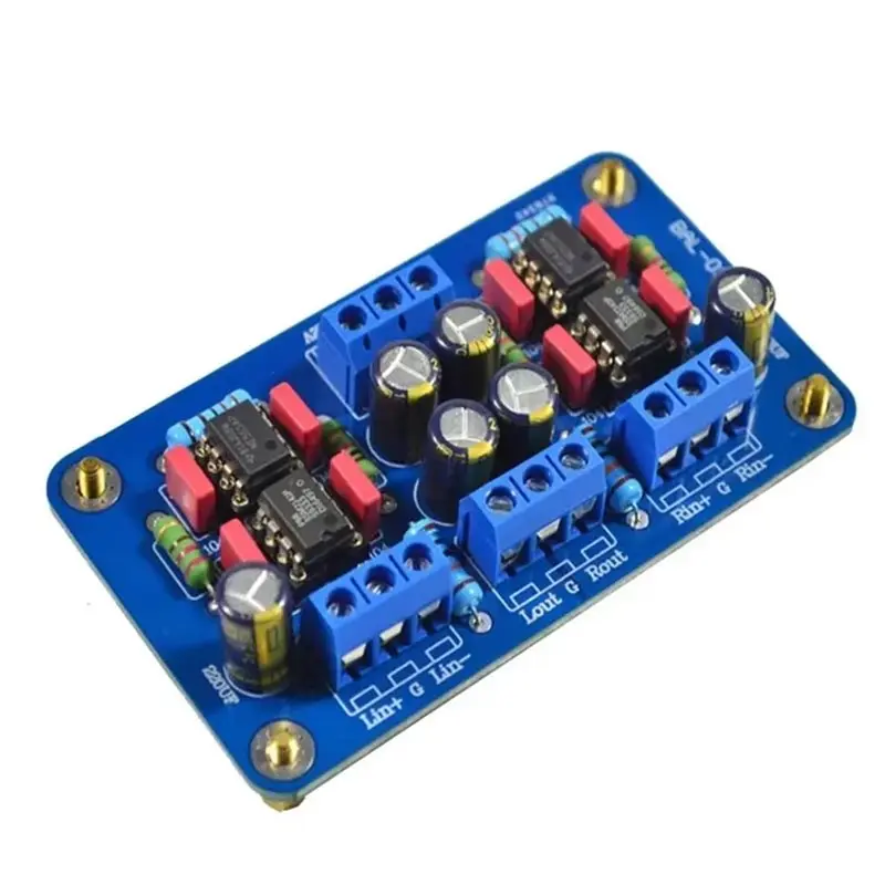 Y23A-SSM2141 Audio Amplifier Module Balanced XLR Input To Unbalanced RCA Output DC12V-15V Power Amplifier Signal