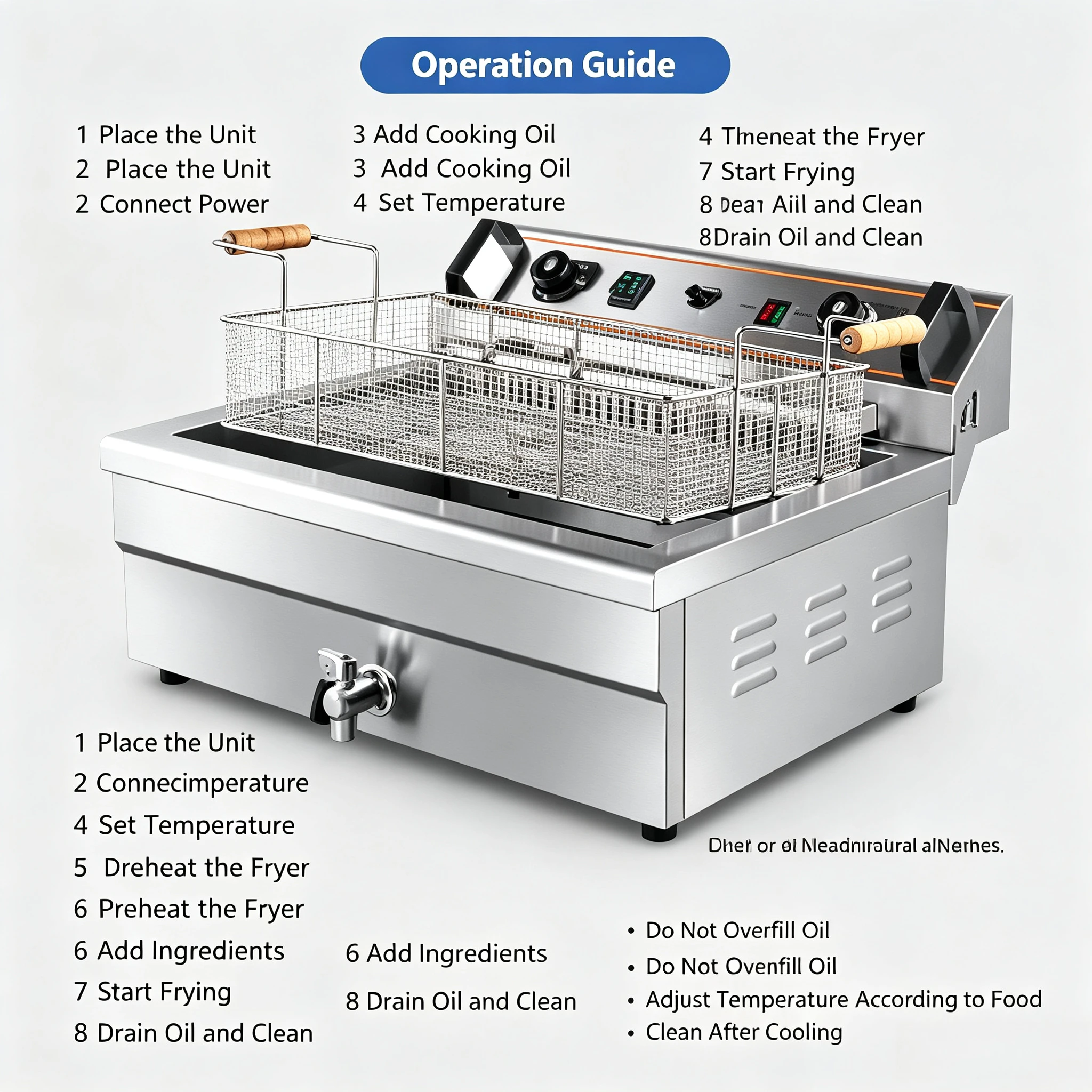 หม้อทอดไฟฟ้าเชิงพาณิชย์ความจุข - Electric Fryer Commercial 20L บทวิจารณ์และราคา