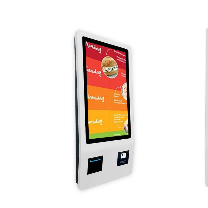 24inch Wall Mounted Self Ordering Kiosk Self Service Payment Kiosk Machine In Restaurant