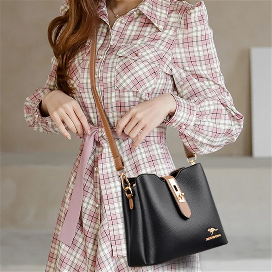Large Capacity Shoulder Bags for Women 2022 Trend High Quality Leather Messenger Bags Fashion Tote Bag Luxury Designer Handbags