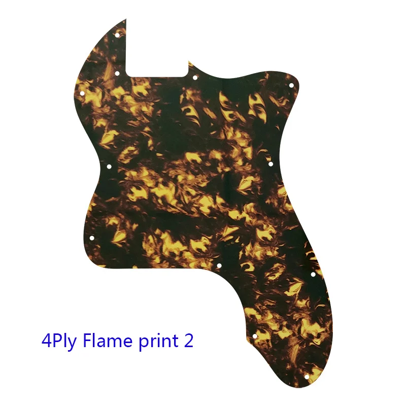 xinyue Guitar Parts For US FD DIY Classic Series \'72 Thinline Tele Telecaster Guitar Pickguard Blank Scratch Plate Flame Pattern