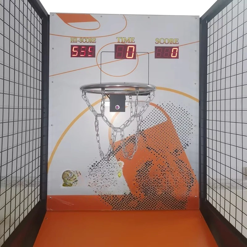 High Quality Metal Training Arcade Basketball Shooting Machine English Language Normal Basketball Shoot Game