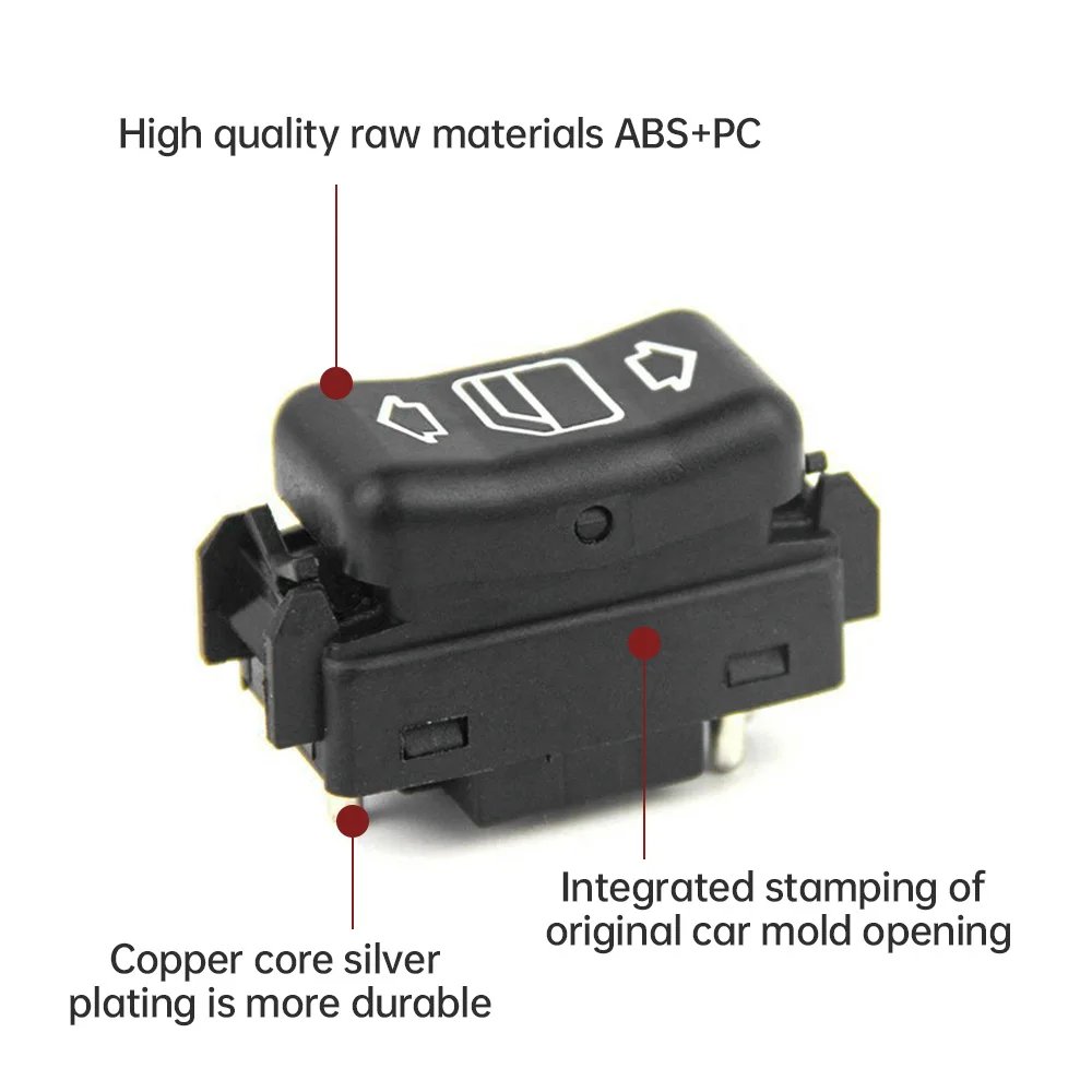 Interruttore alzacristallo elettrico di controllo principale sinistro o destro per Mercerdez-Benz 1986-1993 190 260 300 350 420 560 1248204510