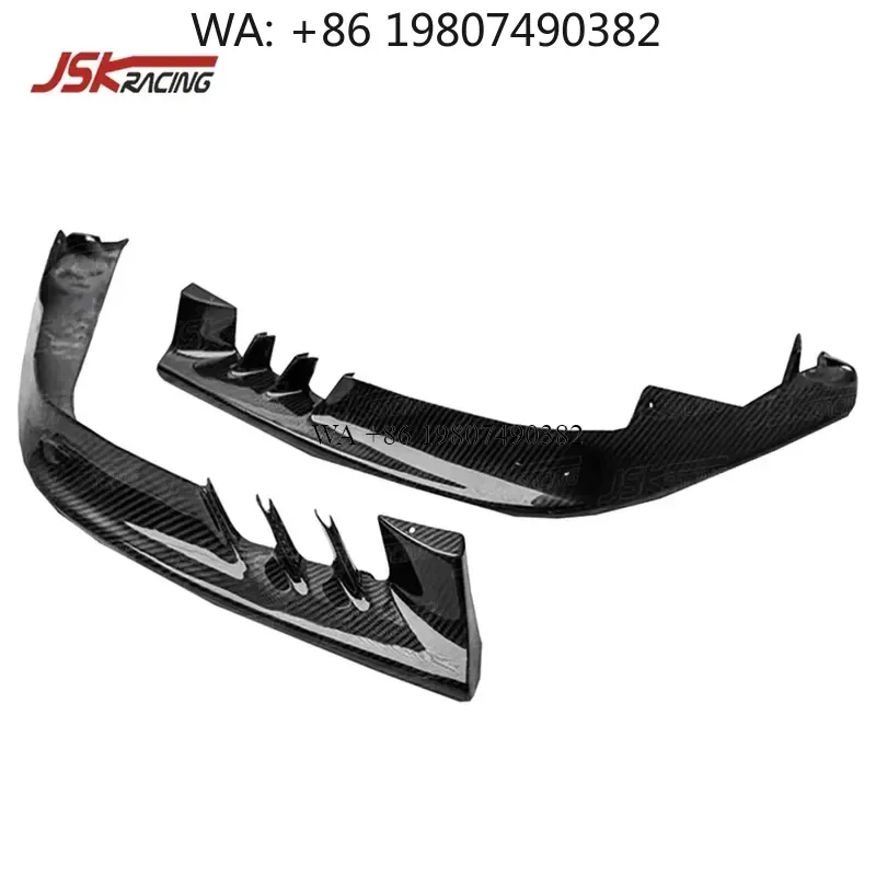 Wmwmnu Dry Carbon Fiber Front Bumper Canards Splitter for 2020 2021 SF90 Stradale OEM Style Lip Spoiler Body Kit