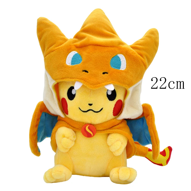 Pokopia Leuchtende Farbige und Pixel-Pikachu-Cosplay-Eevee-Plüschtiere, Charizard Peluche, Lucario, Snorlax, Garchomp, Tyranitar Puppe