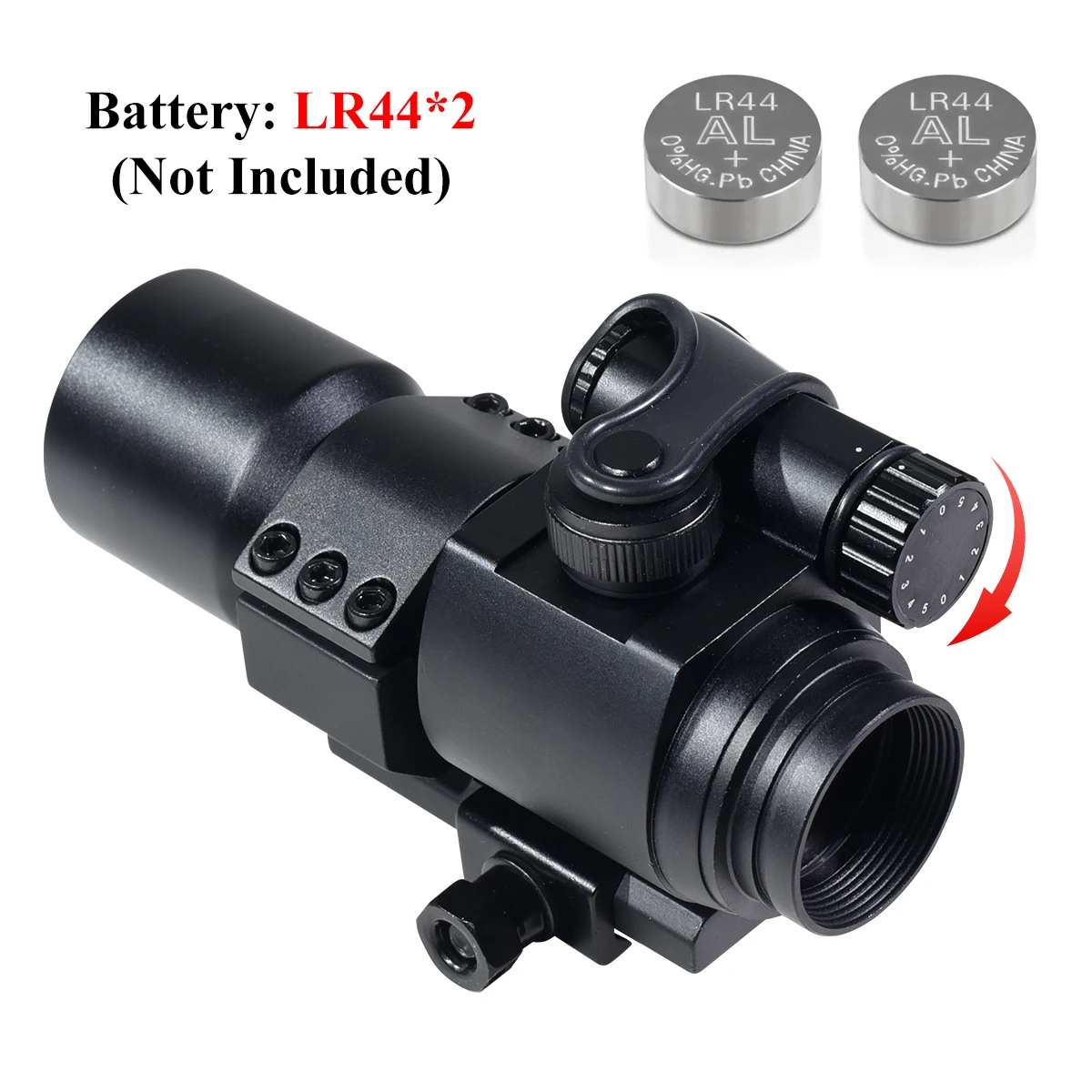 M2 Rood Groen Dot 3x44 Red Dot Optic Compact Riflescope 3.5X30 RGB Laser Sight Tri-verlichte tactische uitrusting voor Picatinny Rail - imagen 4