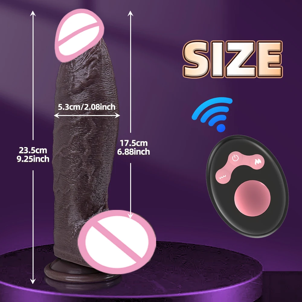 Automatic Thrusting Wireless Vibrator Telescopic Dildos For Women Big Dildo Vibrador Heating Skin Feeling Realistic Penis 18+