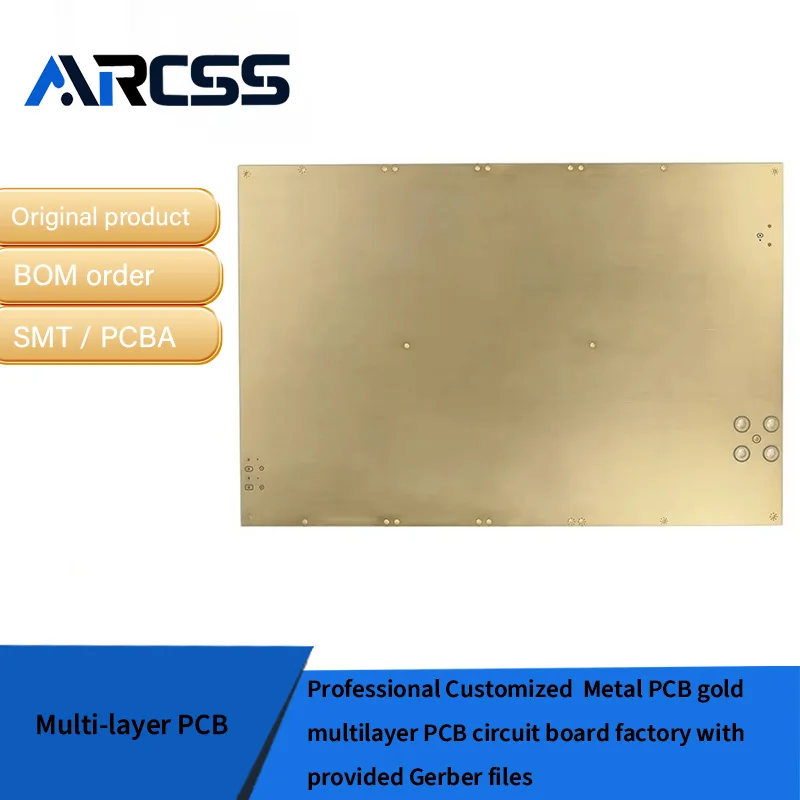 Professional Customized  Metal PCB gold multilayer PCB circuit board factory with provided Gerber files