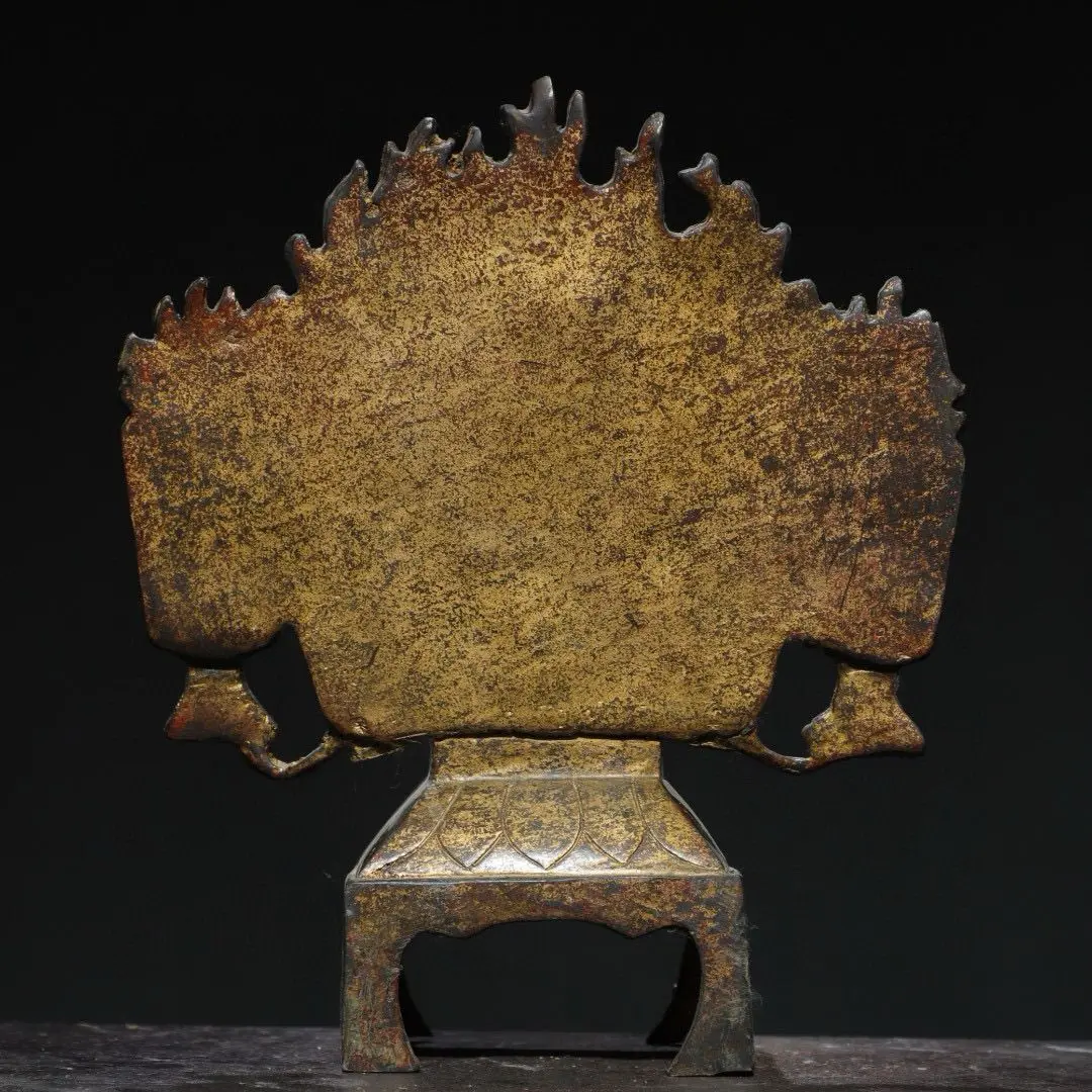 RareWarring States period Northern Wei Buddha blessed Old bronze Antique statues