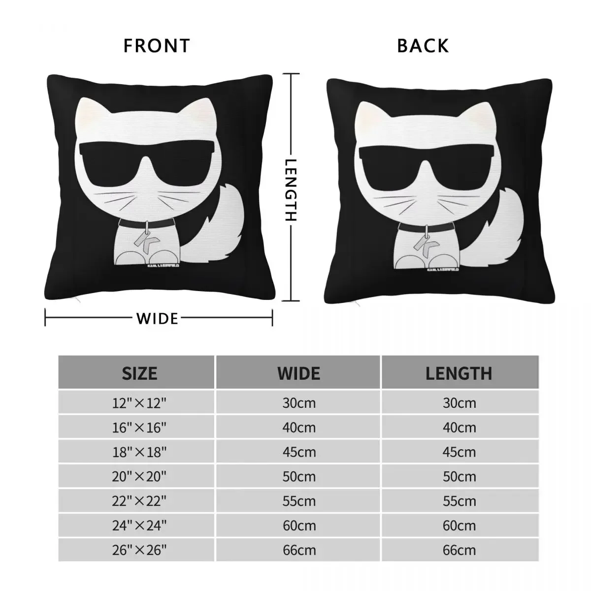 Cat Pillow Cover Fashion Sunglasses Pet Cushion Cover Design Pillow Case Kawaii Pillowcases For Sofa Bedroom Home Decor