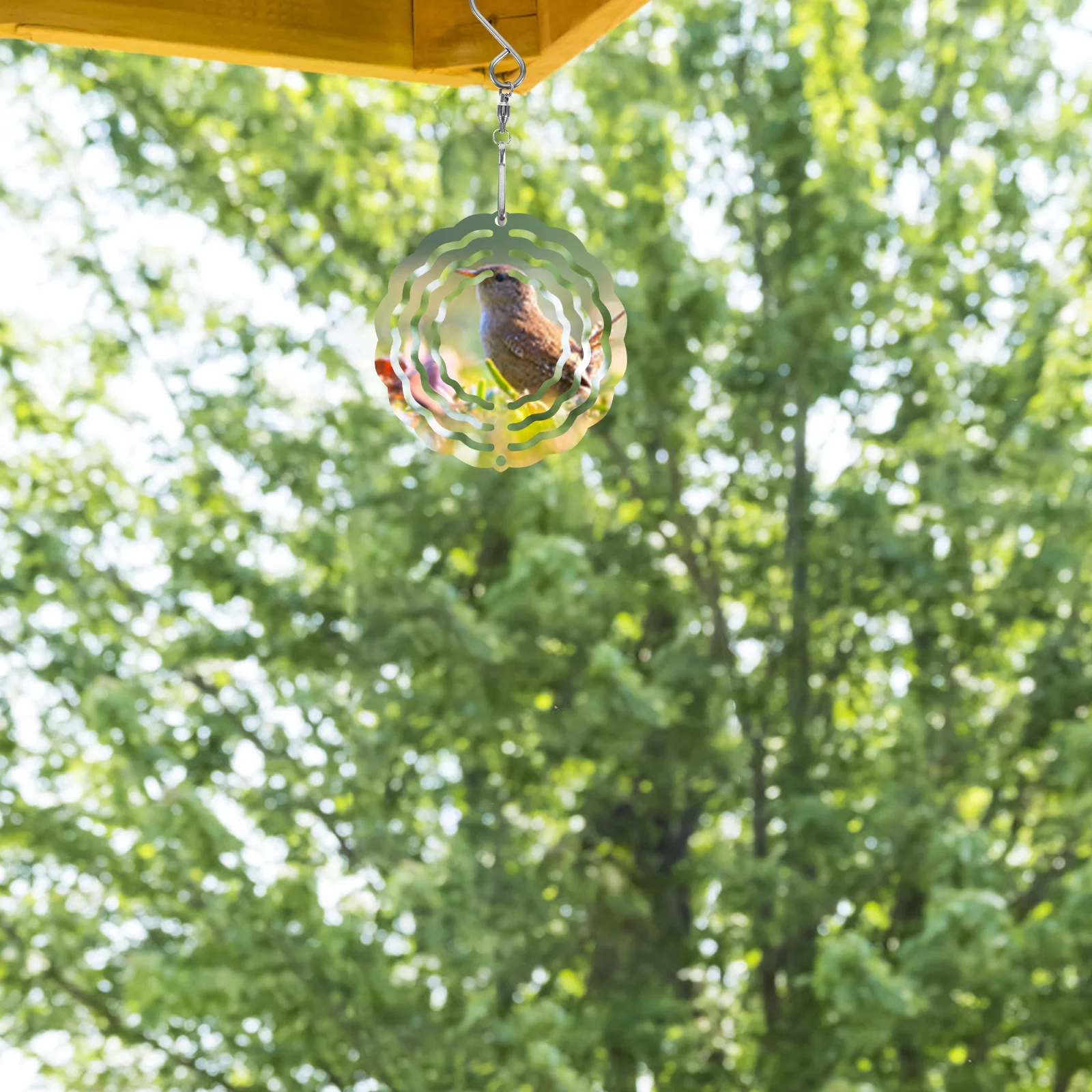 

3Pcs Metal Wind Spinners Aluminum Sublimation Hanging Ornaments DIY Garden Yard Decorations Porch Door