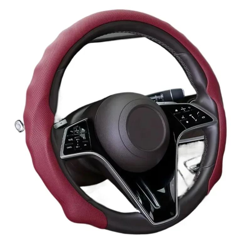 Car steering wheel cover 5D steering wheel cover Four seasons universal anti-skid and anti-fouling car steering wheel cover
