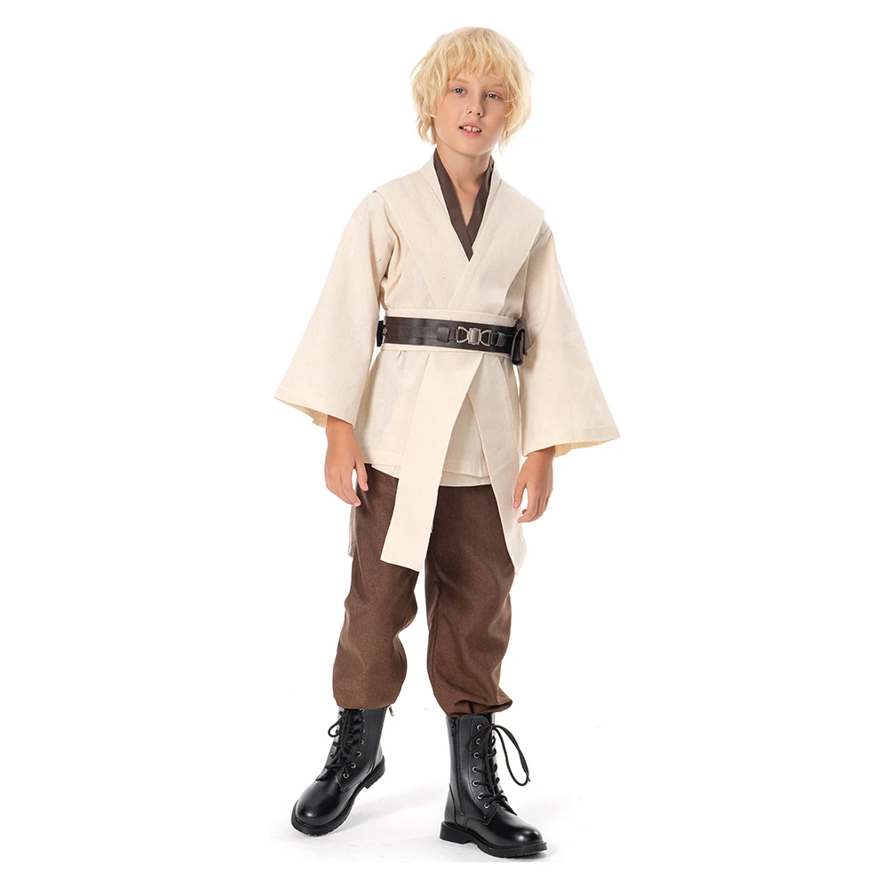 Anakin Jedi Cosplay Costume pour enfants, film, bataille de l'espace, Obi Wan, Everak, habillage pour enfants, carnaval de fête pour garçons, imbibé