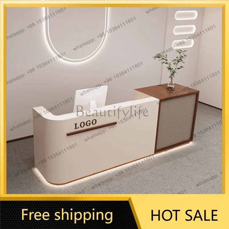 XX.Modern Luxury Reception Desks Industrial Hotel Unique Design Reception Desks Restaurant Organizers Mostrador Trendy Furniture