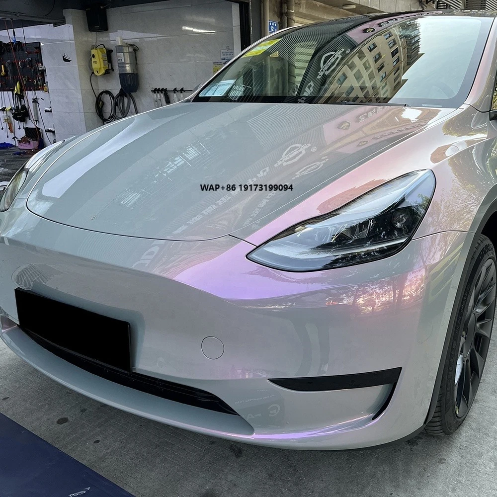 WRAPMASTER 1.52*15m TPU Color Shift Volcano Grey 8.5 Mil Anti Yellowing TPU Car Paint Protection Film