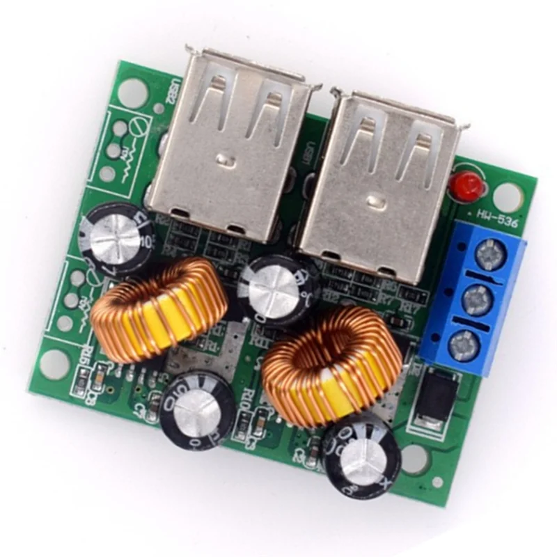 【HOT ITEMS】A5268 Step-Down Power Supply Converter Board Module 4 USB Port DC 12V 24V 40V To 5V 5A For MP3/For MP4 Phones For Car