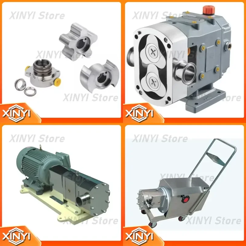 for Food Grade Milk Yogurt Ice Cream Chocolate Transfer Stainless Steel Rotary Lobe Oil Pump