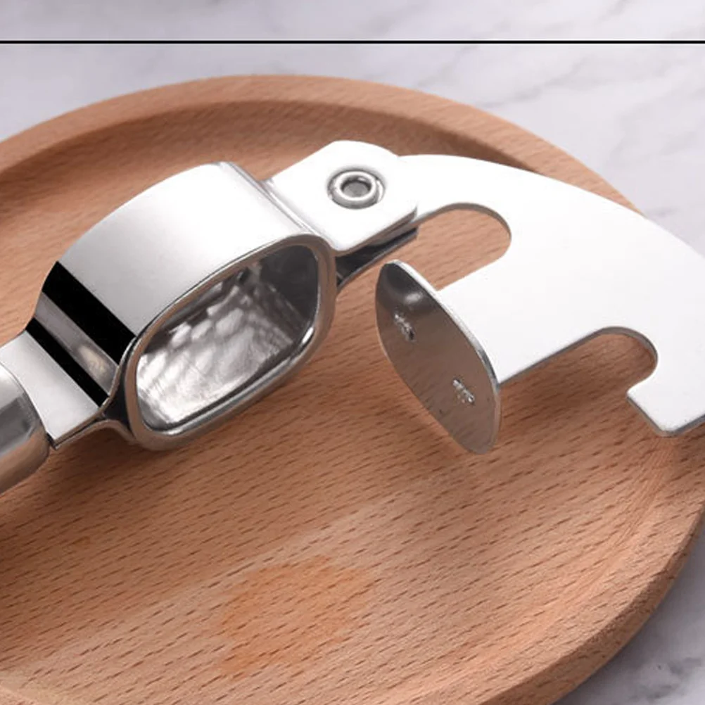 

Stainless Steel Garlic Press Slicer Mincer Nut Cracker Heavy Duty Kitchen Cooking Tool Cloves Friendly Dishwasher Safe
