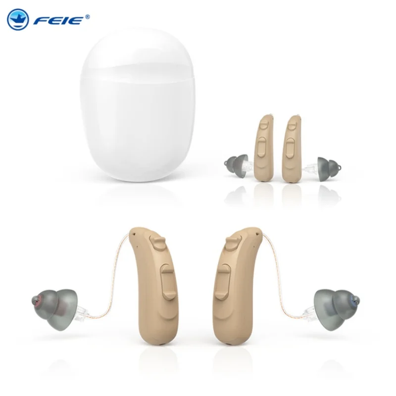

2023 New High Power Binaear Best Invisible Rechargeable Digital Senior Youth Hearing Aids Earphone Sound Amplifier Free Shipping